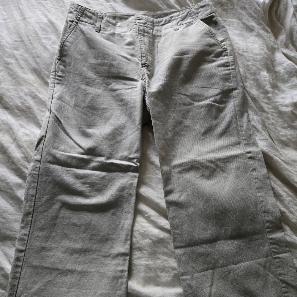 Gap Wide Leg Light Grey Capri Pants - Size 6